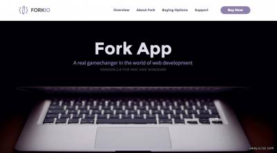Fork App - Минималистичный HTML шаблон сайта веб студии